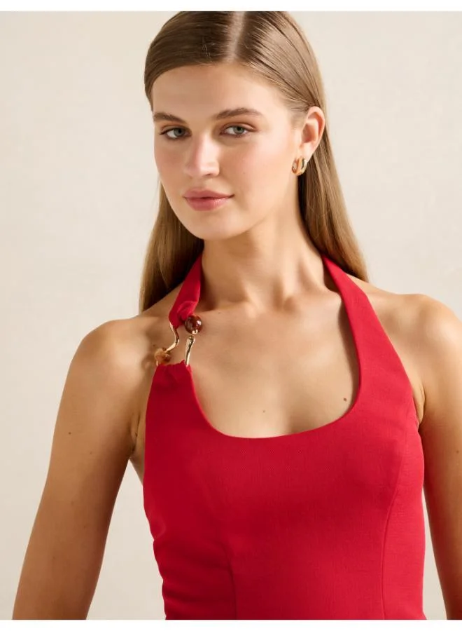 Forever New  Dina Hardware Detail Top for Women | Best Price UAE