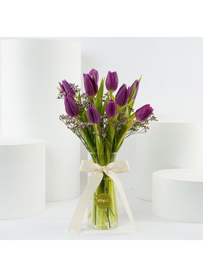 فيرنز أن بيتالز أحلام مزهرية توليب بنفسجي - Image 1