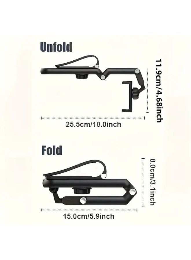 Car Sun Visor Phone Holder 360 Degree Rotation Safe Installation For GPS And Hands Free Use Durable Structure Black - Image 3