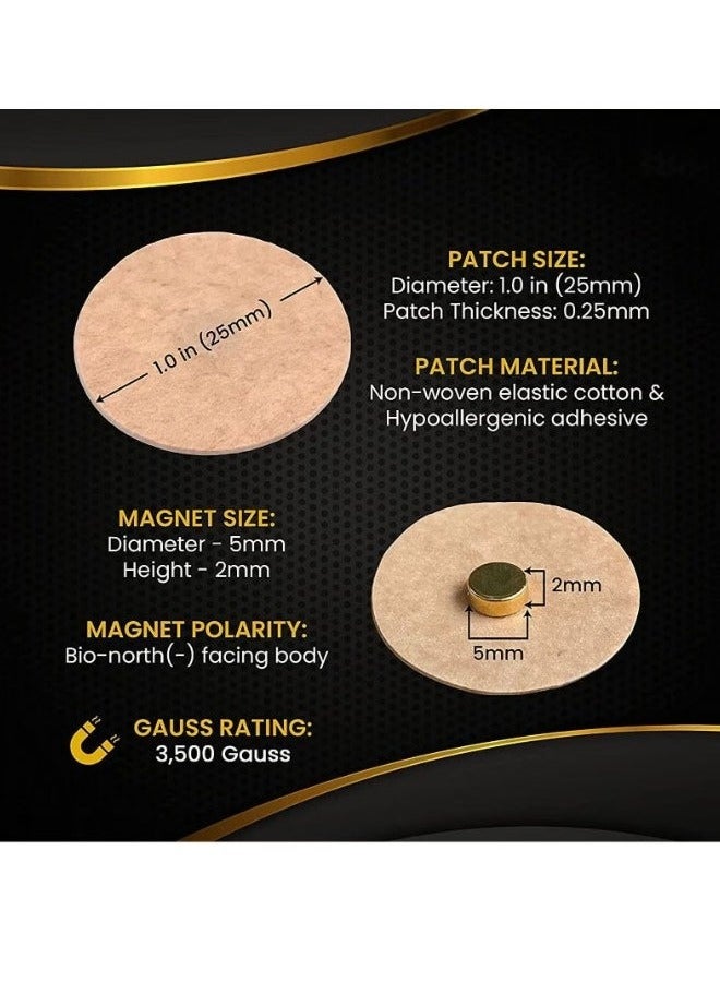 Generic Magnetic Acupressure Patches -Ultra Strength Healing Magnets for Body & Pain Relief  - Image 3