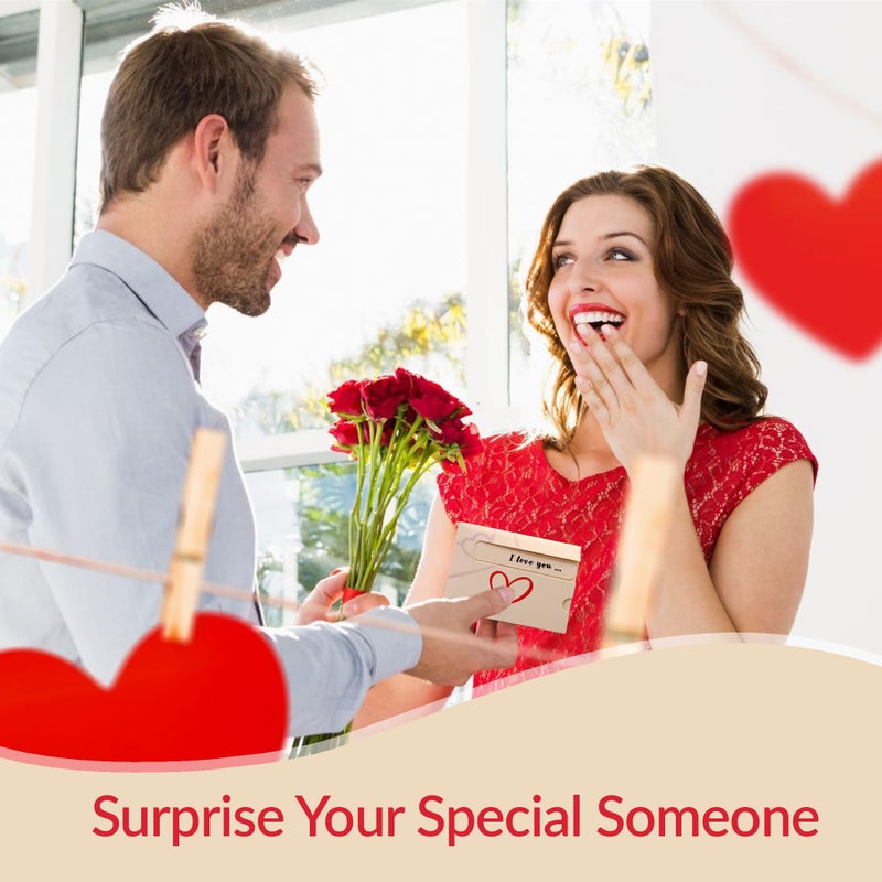 VELENTI Romantic Gifts for Him - Cute I Love You Sooo Much Pop Up Card - Anniversary Cards for Couple - Wedding, Valentine's Day Gifts for Wife, Husband - Adorable Keepsake Boyfriend, Girlfriend - Image 5