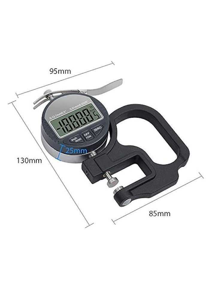 PROMASS - Digital Thickness Gauge Portable Electronic Percentage LCD Display Battery Powered Thickness Gage - Image 1