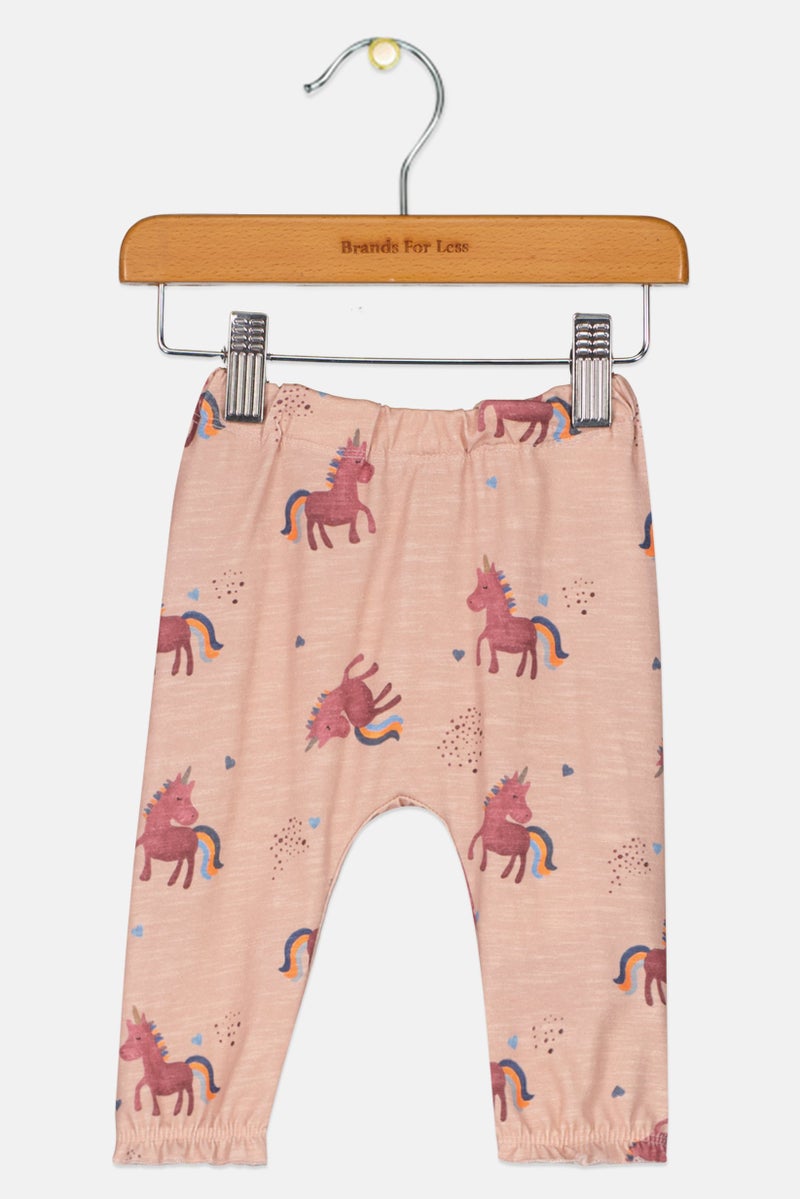 NAME IT Toddlers Girl Graphic Print Pants, Multicolor - Image 1