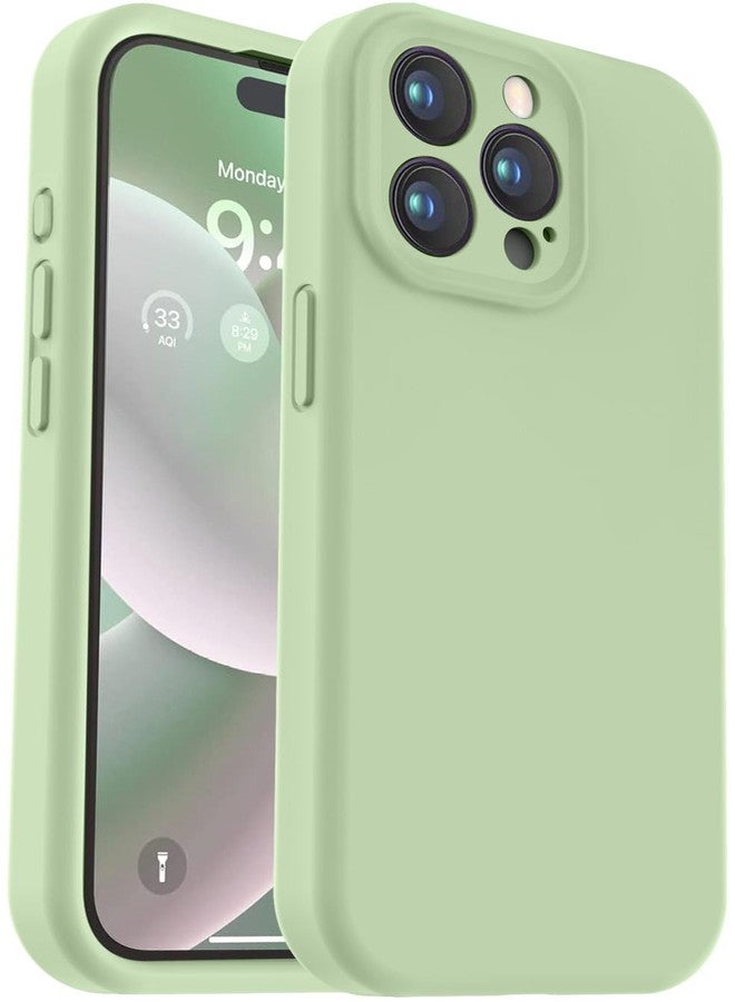 Vooii Compatible with iPhone 15 Pro Max Case, Upgraded Premium Silicone, [Camera Protection] [Soft Anti-Scratch Microfiber Lining] Shockproof Phone Case for iPhone 15 Pro Max 6.7 inch - Matcha - Image 1
