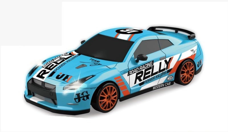 MICROMINI RC Drift Car 2.4GHz Remote Control Car 4WD, RC Drifting Cars Vehicle High Speed Racing RC Drifting Car Toys Gifts for Boys Girls Kids Adults Mini (Light Blue) - Image 1