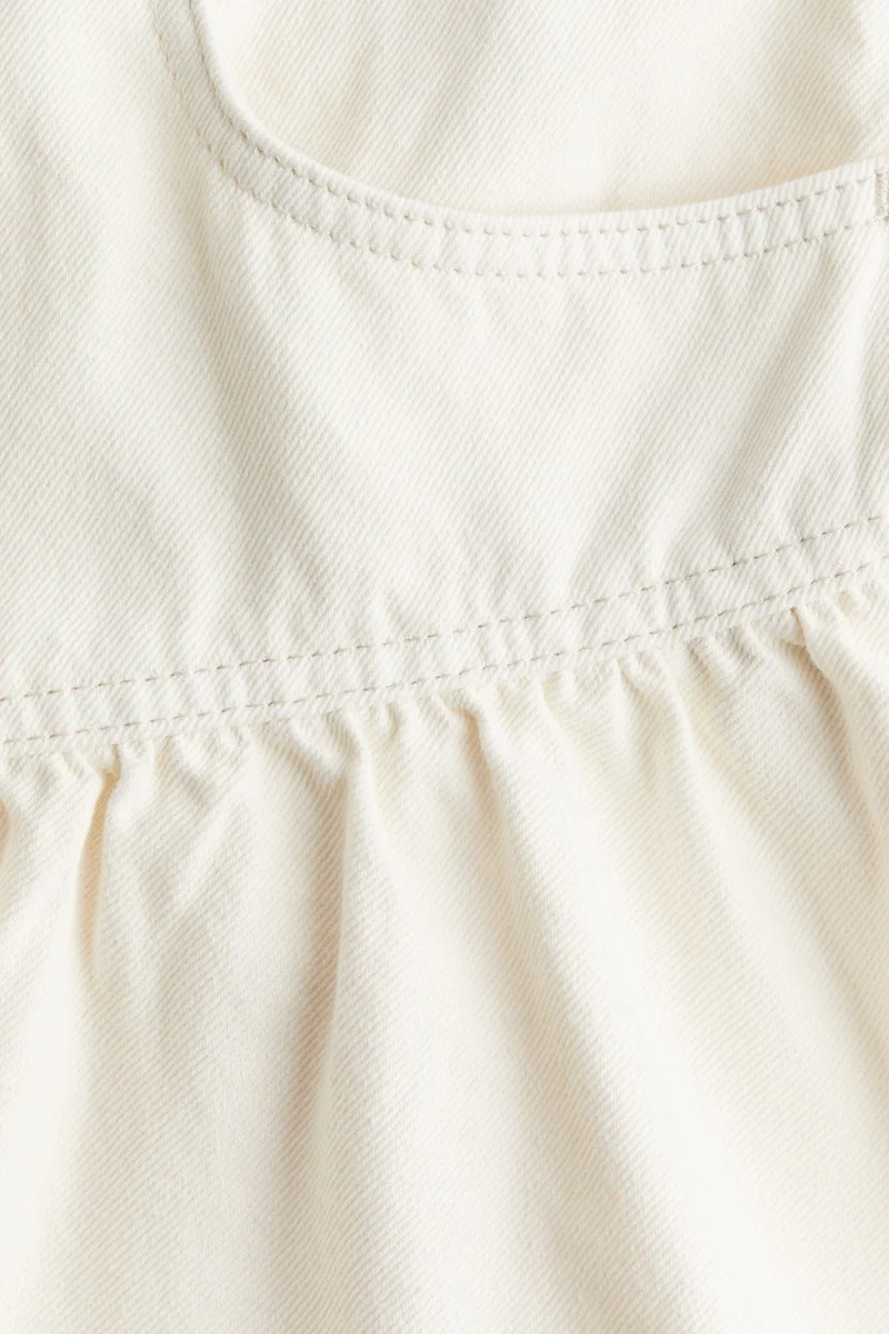 H&M Peplum-hem denim skirt