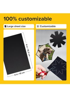 X-bet MAGNET Magnetic Sheets with Adhesive Backing - 5 PCs Each 4" x 6" - Peel and Stick Magnetic Paper for Photo and Picture Magnets - Flexible Magnet Sheets for DIY and Crafts  - Image 3