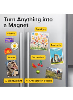 X-bet MAGNET Magnetic Sheets with Adhesive Backing - 5 PCs Each 4" x 6" - Peel and Stick Magnetic Paper for Photo and Picture Magnets - Flexible Magnet Sheets for DIY and Crafts  - Image 5