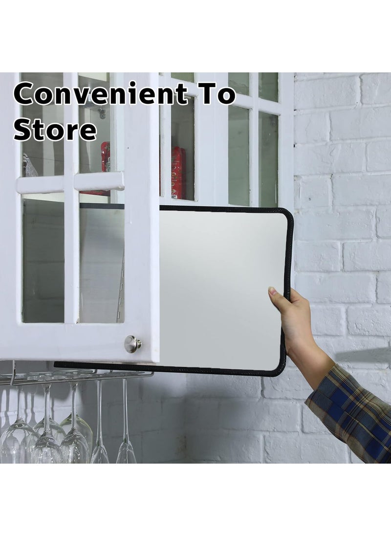 Seafront Seafront Stainless Steel Grease Splatter Guard Foldable 2Sided Splash Backsplash Protector for Stove Nonstick Behind Stove Screen Shield Moisture RustProof  - Image 4
