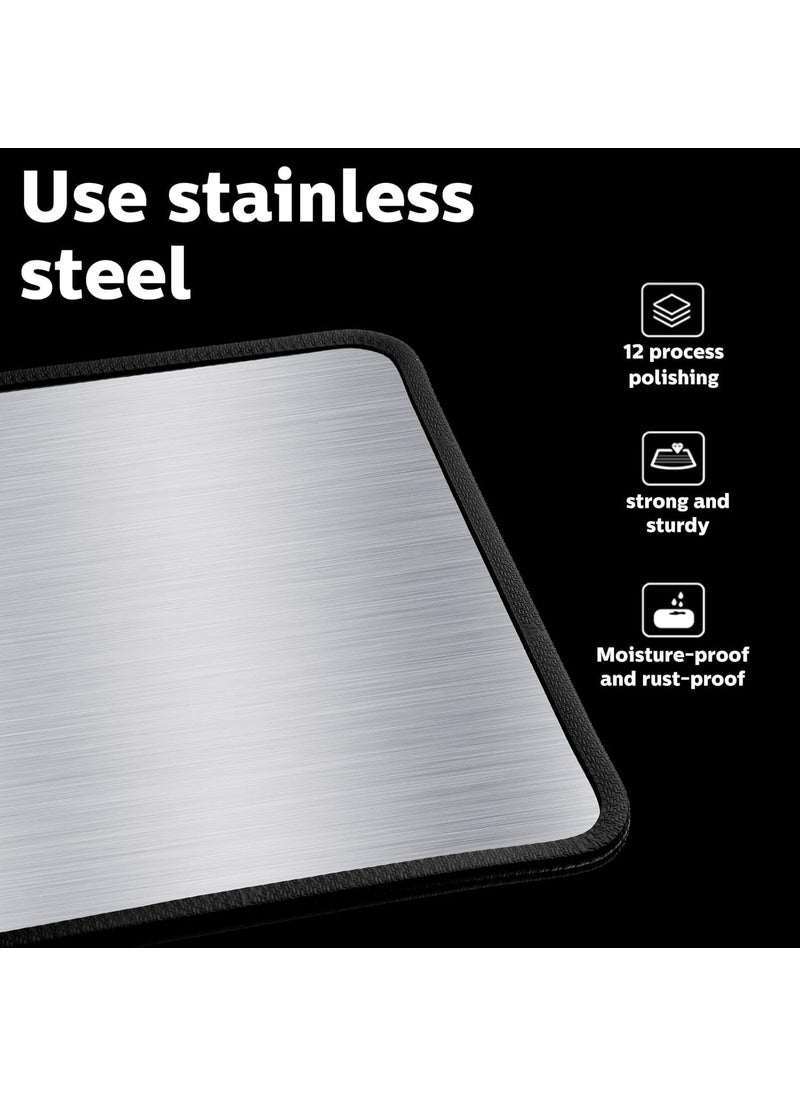 Seafront Seafront Stainless Steel Grease Splatter Guard Foldable 2Sided Splash Backsplash Protector for Stove Nonstick Behind Stove Screen Shield Moisture RustProof  - Image 5