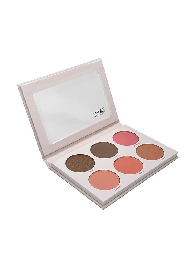 MAKE OVER 22 Moone Cheek 6 Colour Palette Blush - M3203 - Image 2