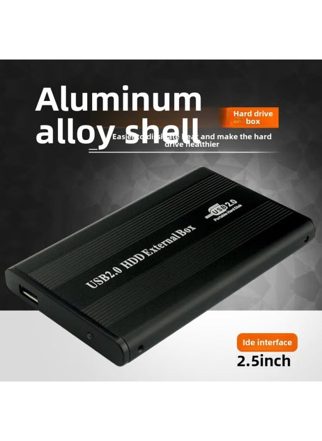 ماركة غير محددة صندوق القرص الصلب الخارجي بمنفذ IDE متوازي مقاس 2.5 بوصة من المصنع، واجهة USB2.0 IDE، صندوق القرص الصلب المحمول المعدني - اللون: فضي رمادي  - Image 3