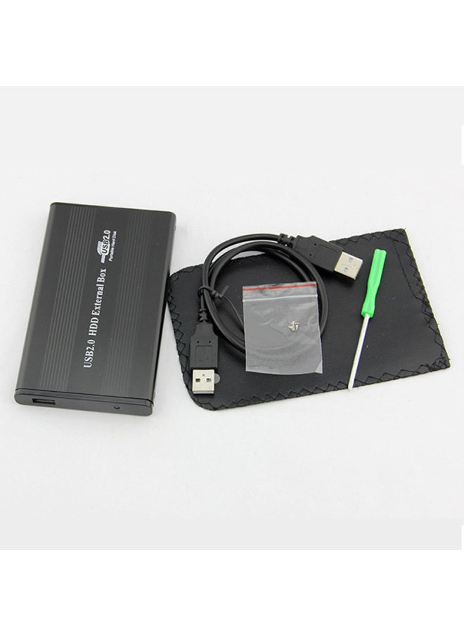 ماركة غير محددة صندوق القرص الصلب الخارجي بمنفذ IDE متوازي مقاس 2.5 بوصة من المصنع، واجهة USB2.0 IDE، صندوق القرص الصلب المحمول المعدني - اللون: فضي رمادي  - Image 5