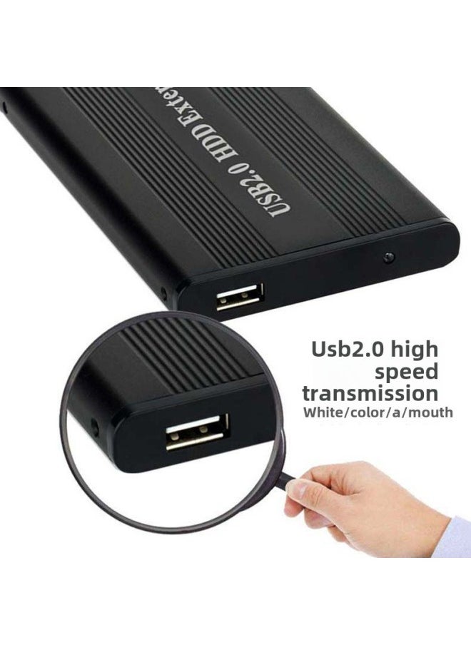 ماركة غير محددة صندوق القرص الصلب الخارجي بمنفذ IDE متوازي مقاس 2.5 بوصة من المصنع، واجهة USB2.0 IDE، صندوق القرص الصلب المحمول المعدني - اللون: فضي رمادي  - Image 4