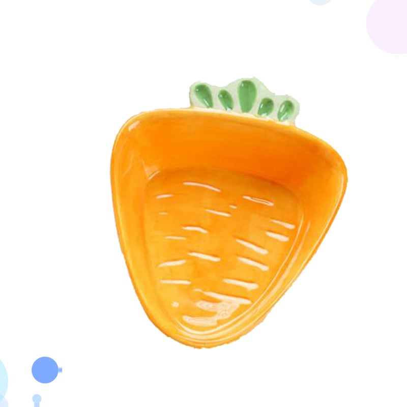 Ceramic Plate Carrot Shaped Snack Sauce Tray Kids Seasoning Dish Cartoon Flatware Sauce Appetizer Plate - Image 5