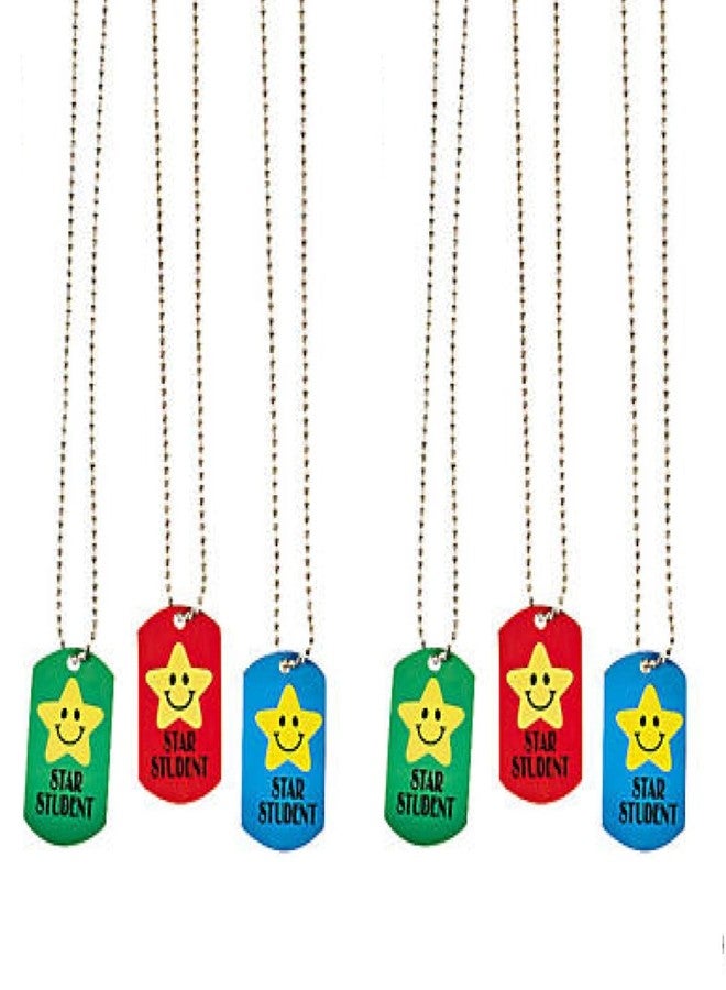 بيبليبانز قلادات Biblebanz Star Student Dog Tag - مكافآت وحوافز صفية (عبوة من 12 قطعة) - Image 1