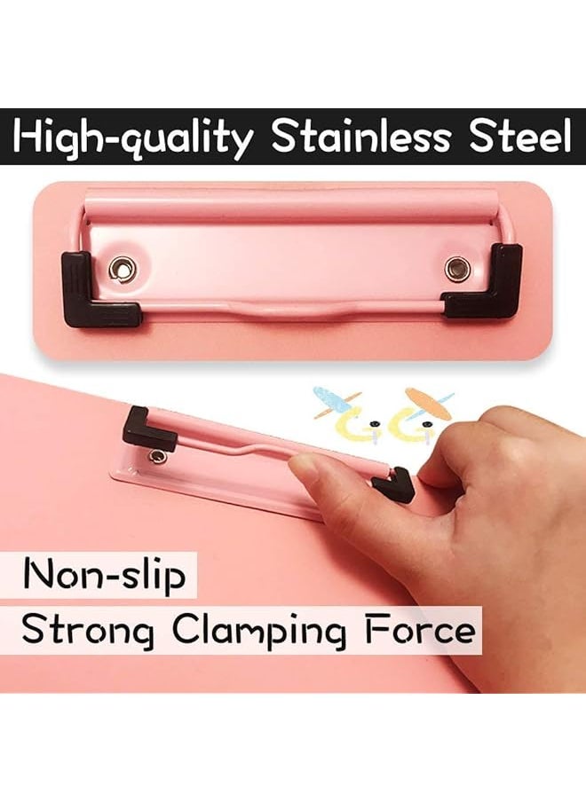 erorex - A4 Hard Foldover Clip Board Storage Paper And Pen Holder File Folder 5 Pieces - Image 1