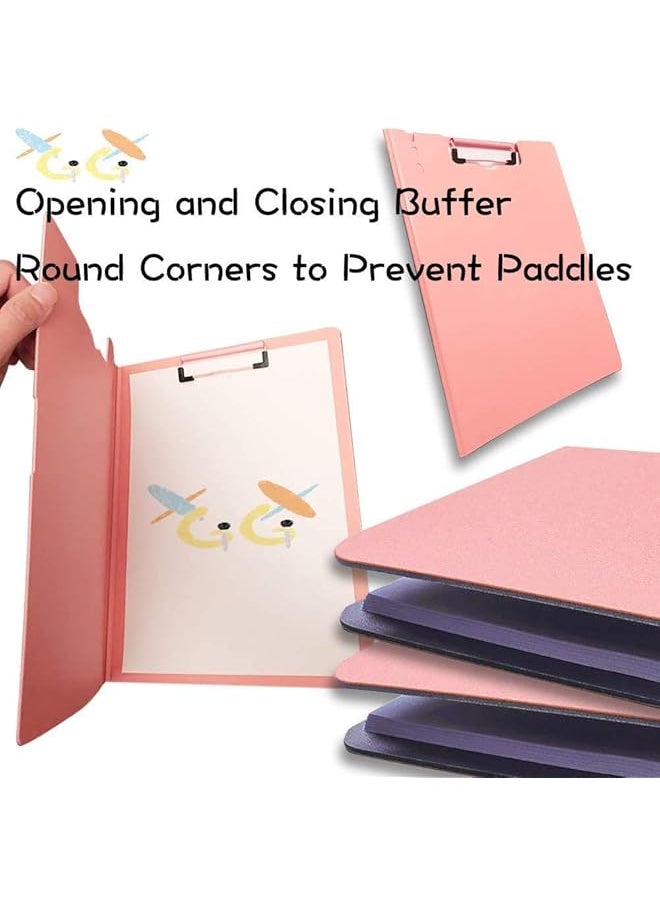 erorex - A4 Hard Foldover Clip Board Storage Paper And Pen Holder File Folder 5 Pieces - Image 1