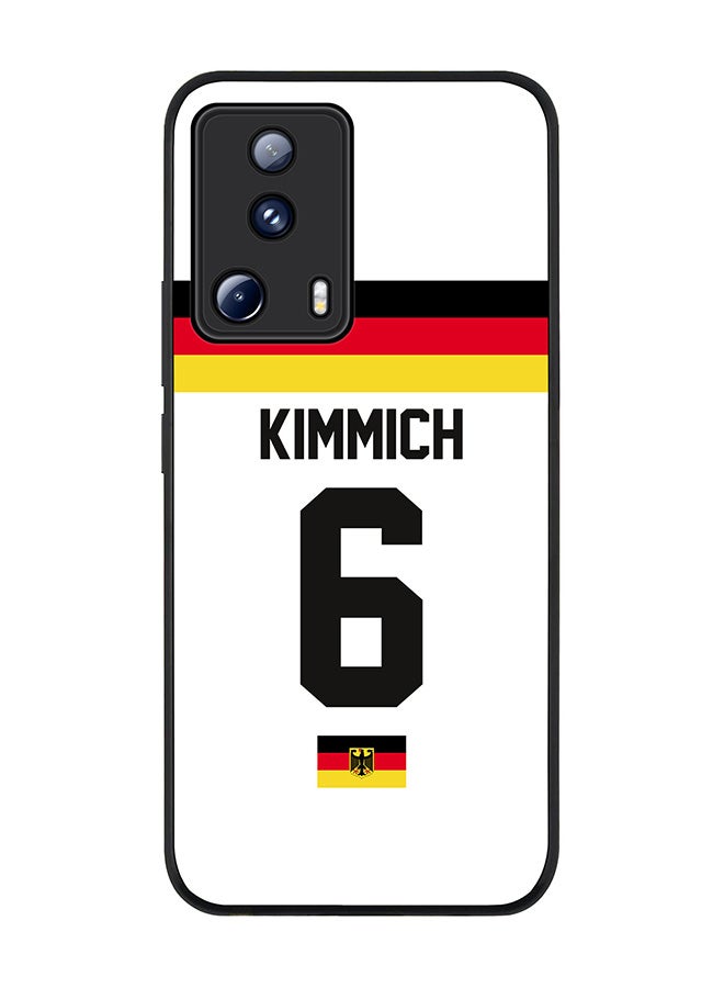 Stylizedd Rugged Black edge case for Xiaomi 13 Lite 5G / Xiaomi Civi 2 5G, Slim fit Soft Case Flexible Rubber Edges Anti Drop TPU Gel Thin Cover -  Football Team - Germany, Player Name - Kimmich - Image 1