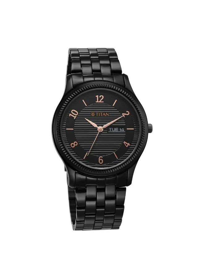 تيتان Men's Metal Analog Watch 1824NM01 - 40 mm