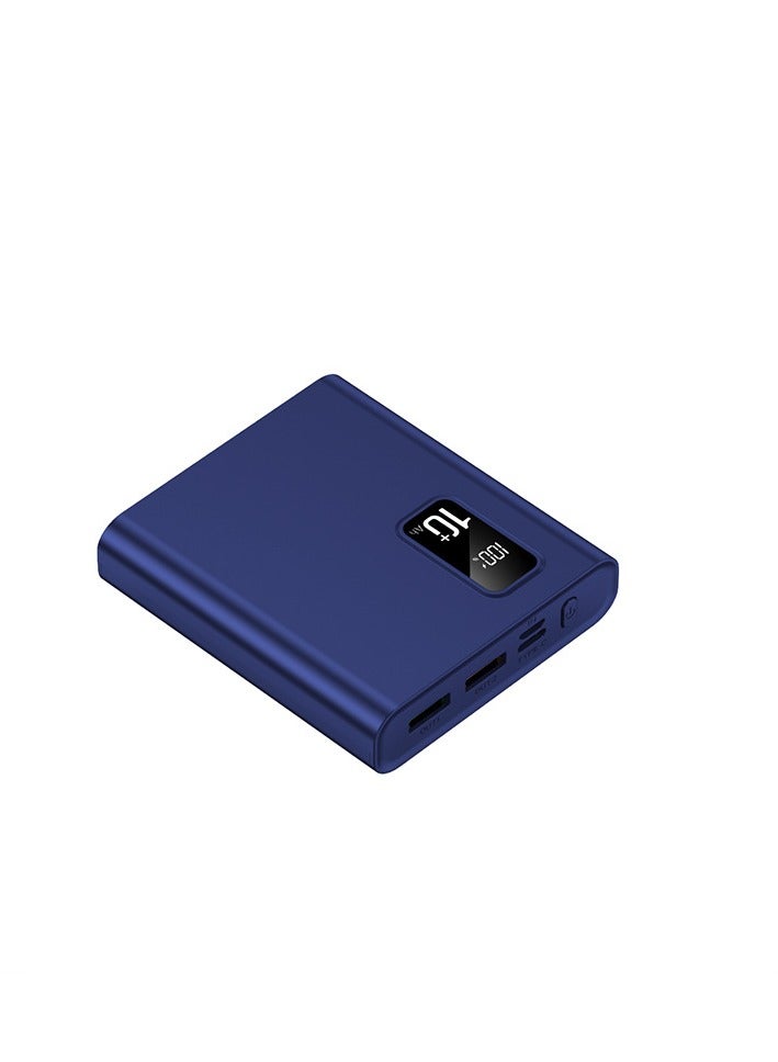 20000 mAh Digital Display Compact Power Bank Portable Mini Fast Charge Large Capacity Mobile Power Bank (Blue)  - Image 1