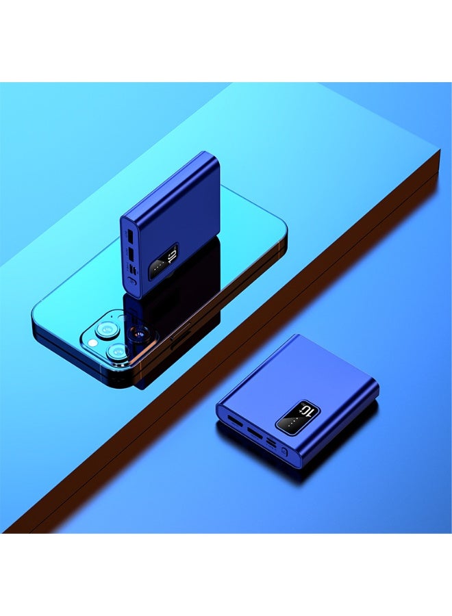 20000 mAh Digital Display Compact Power Bank Portable Mini Fast Charge Large Capacity Mobile Power Bank (Blue)  - Image 2