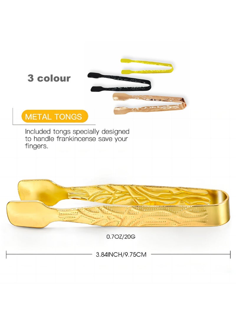 BenQuand - 3Pcs Metal Incense Burner Tongs/3 Colour Metal Incense Cone Tong,Specially Designed for Handle Incense - Image 1