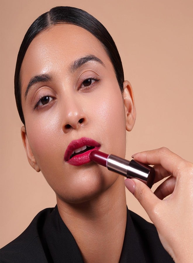 Colorbar Take Me As I Am Vegan Matte Lipstick - Long Lasting Lipstick - Enriched with Vitamin E and Tea Tree Oil - 008 Marked - 0.14 oz - Image 2