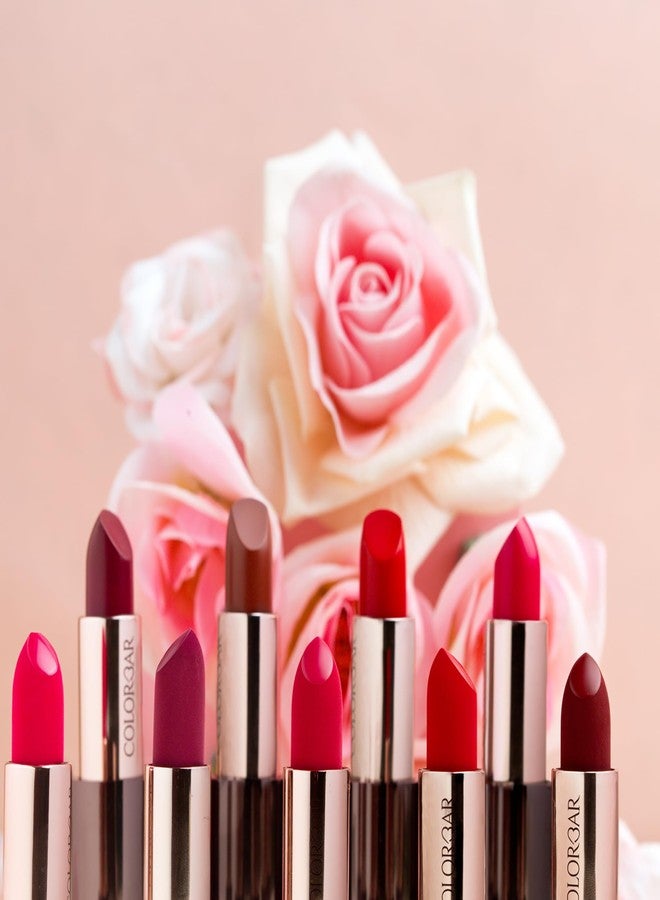 Colorbar Take Me As I Am Vegan Matte Lipstick - Long Lasting Lipstick - Enriched with Vitamin E and Tea Tree Oil - 008 Marked - 0.14 oz - Image 4