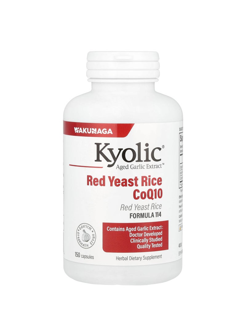 Aged Garlic Extract™, Red Yeast Rice plus CoQ10, Formula 114, 150 Capsules