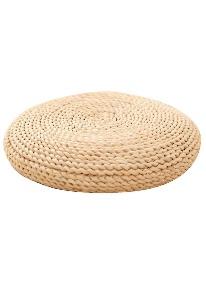 YINZUO Handmade Round Straw Woven Tatami Floor Cushion Natural Seat Mat  - Image 1