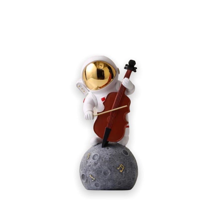 AUGEN Exclusive Astronaut Figurine Statue for Showpiece Room Decor Home Office Use 21 cm Gold 5355T