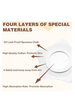 Generic 20 Pcs Disposable Castor Oil Pack Wraps for Belly Button, Self-Adhesive Spunlace Cloth Castor Oil Patches, Water and Oil Proof Compress Pads, White Castor Oil Wraps.  - Image 5