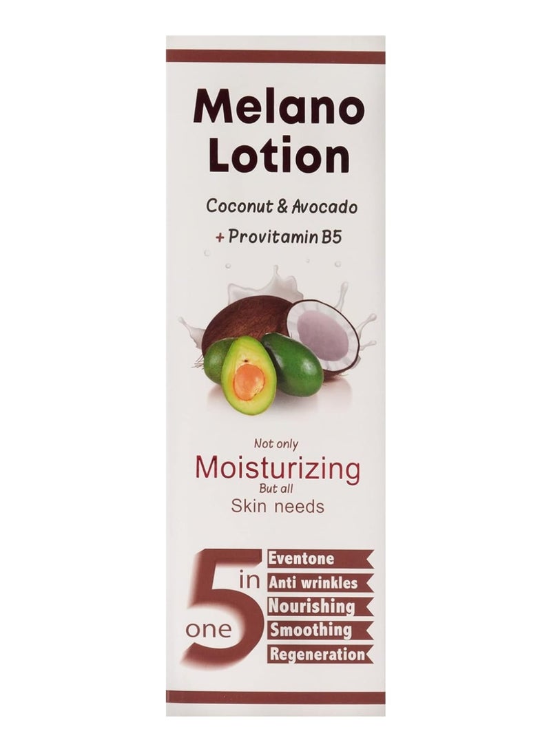 MELANO Skin care lotion with coconut and avocado extract 300 ml  - Image 2