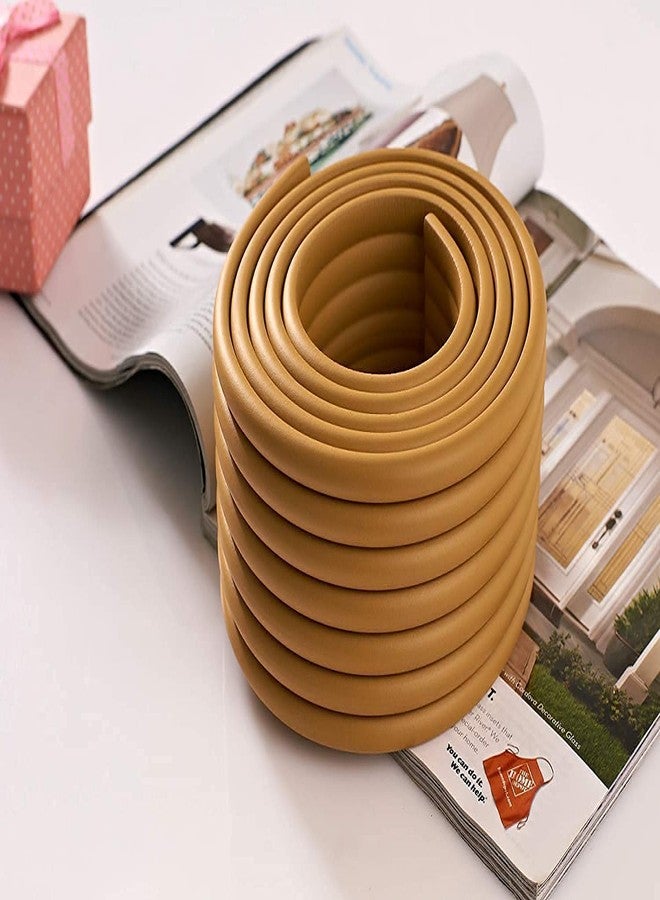PLENARO Extra Thick Furniture Table Edge Protectors Foam Baby Safety Bumper Guard 6.5 Ft Baby Child Proofing Foam Strip and Safe for Table, Fireplace, Countertop (Gold) - Image 4