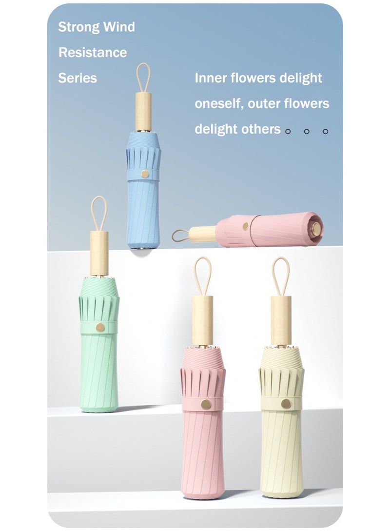 BAODINI TK popular new Chinese style folding umbrella with ancient style, suitable for both rain and sunshine, sun protection and UV protection, sun umbrella for women - Image 3
