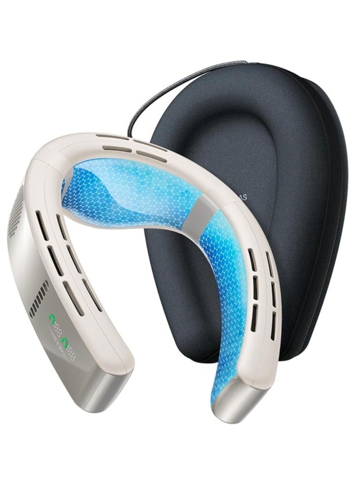 توريس TORRAS 2025 Upgraded COOLiFY Cyber Neck Fan Air Conditioner Wearable Neck Fan Rechargeable with 6000mAh Battery and Top 3D Immersive Cooling Tech, Portable Neck Fans for Outdoor/Indoor Colour Variation - Black, White  - Image 2