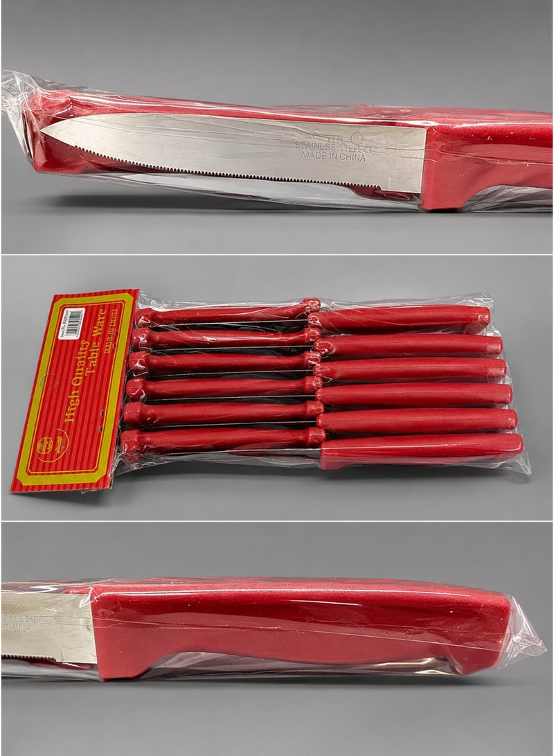 Alsaif 12-Piece Fruit Knife Set – Sharp Serrated Stainless Steel Blades – Ergonomic Non-Slip Handles – Ideal for Everyday Use - Image 5