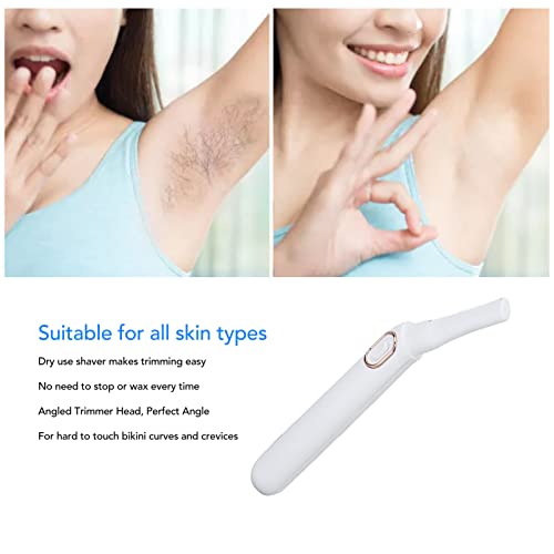 Arsor Bikini Trimmer, Portable Dry Use Electric Angled Fit Smooth & Silky Bikini Kit LED Light Personal Groomer with Limiting Comb Bikini Shaver for Women Pubic Hair Bikini - Image 3