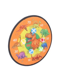 Thoraya Double Sided Stick Dart Board with 8 Balls Dinosaur Patterns Throwing Toy Parent Child Interaction Stick Ball Dartboard  - Image 4