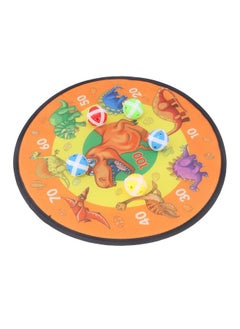Thoraya Double Sided Stick Dart Board with 8 Balls Dinosaur Patterns Throwing Toy Parent Child Interaction Stick Ball Dartboard  - Image 3