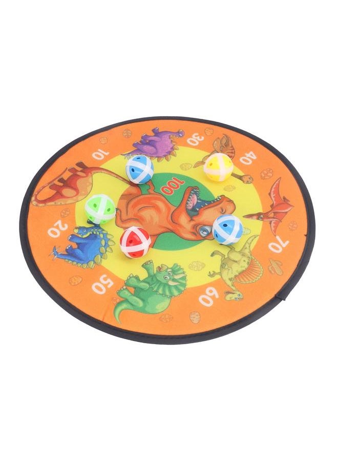 Thoraya - Double Sided Stick Dart Board with 8 Balls Dinosaur Patterns Throwing Toy Parent Child Interaction Stick Ball Dartboard - Image 1