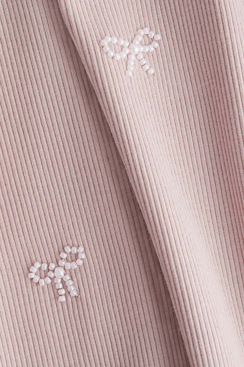 H&M Embellished cotton top