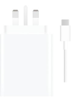 ماركة غير محددة 67W Fast Charging Power Adapter for Xiaomi Mi 12/13T, Mi 9T Pro, Poco, Black Shark 5, Mi 13/12T/11T/10T Pro, Note 11 Pro 5G u0026 More (White)  - Image 1