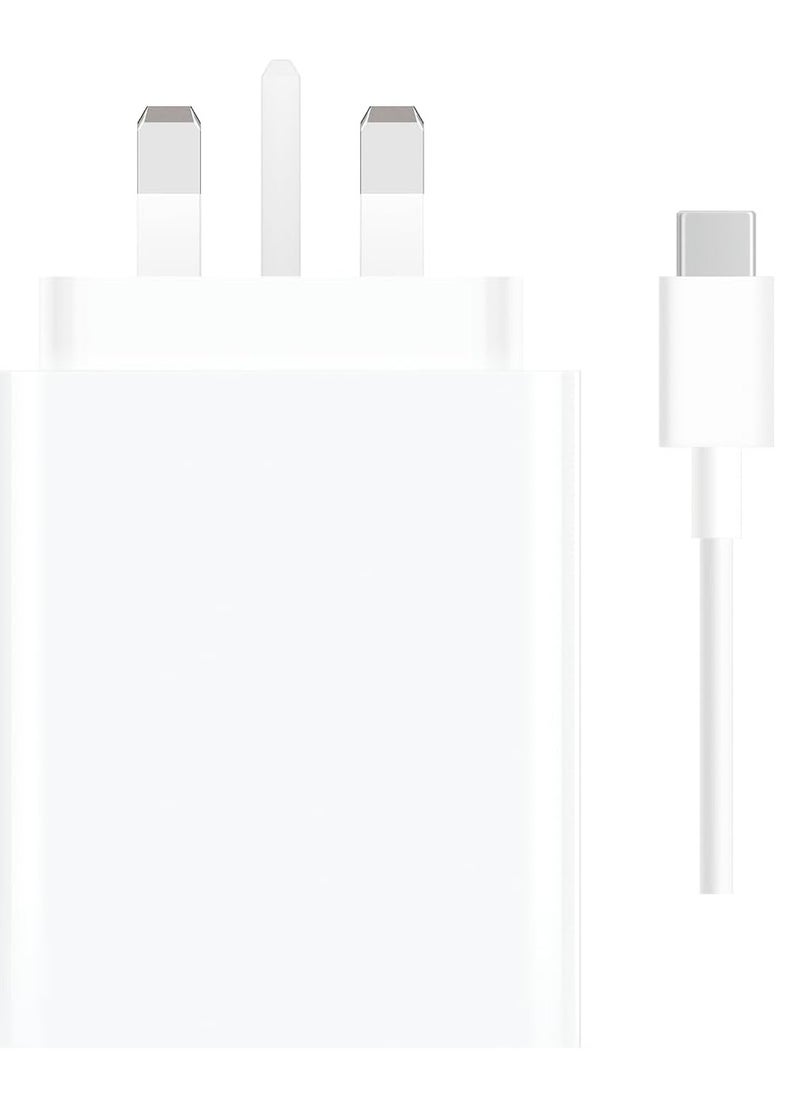 ماركة غير محددة 67W Fast Charging Power Adapter for Xiaomi Mi 12/13T, Mi 9T Pro, Poco, Black Shark 5, Mi 13/12T/11T/10T Pro, Note 11 Pro 5G u0026 More (White)  - Image 1