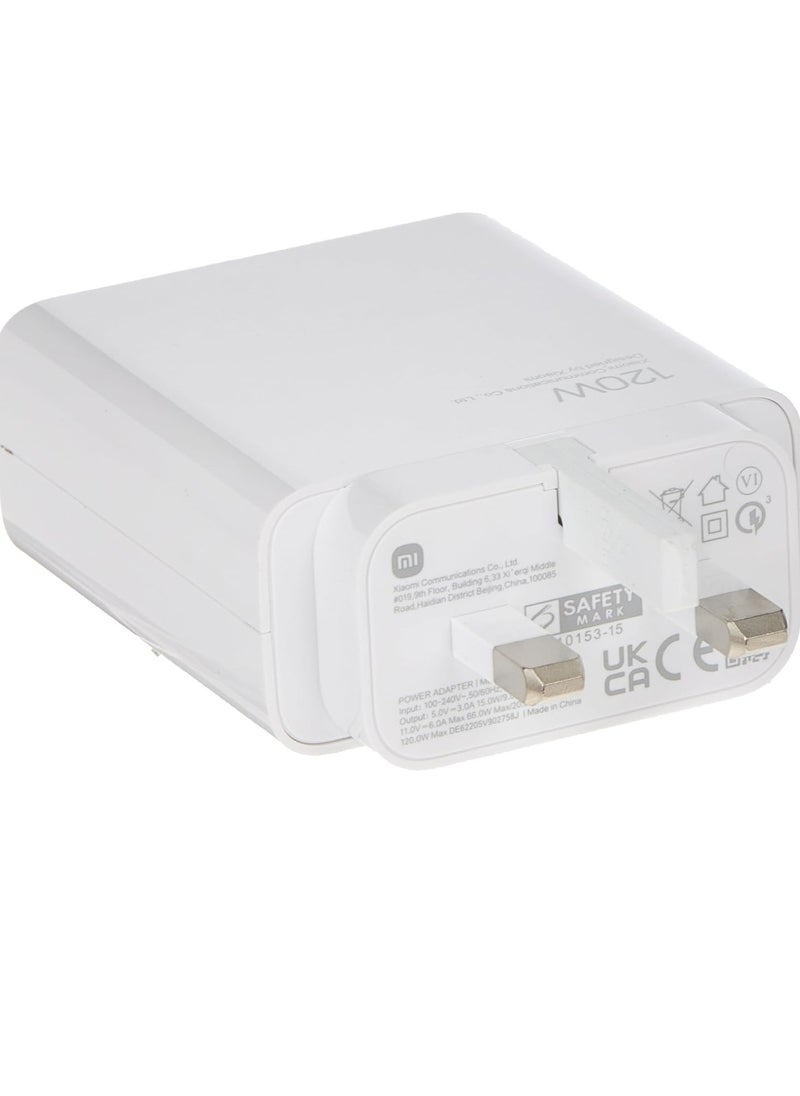 ماركة غير محددة 67W Fast Charging Power Adapter for Xiaomi Mi 12/13T, Mi 9T Pro, Poco, Black Shark 5, Mi 13/12T/11T/10T Pro, Note 11 Pro 5G u0026 More (White)  - Image 3