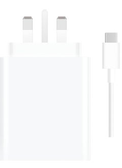 ماركة غير محددة 67W Fast Charging Power Adapter for Xiaomi Mi 12/13T, Mi 9T Pro, Poco, Black Shark 5, Mi 13/12T/11T/10T Pro, Note 11 Pro 5G u0026 More (White)  - Image 4
