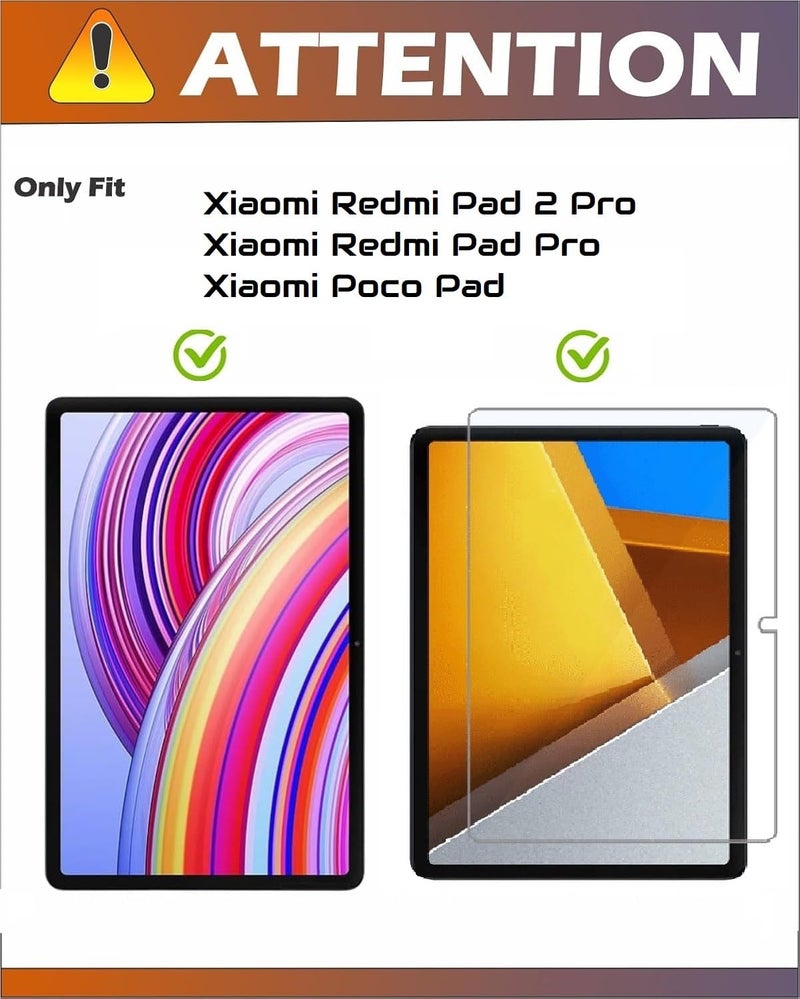 TELTREK Screenguard Compatible With Xiaomi Poco Pad/Poco Pad M1 / Redmi Pad Pro/Redmi Pad 2 Pro/Xiaomi Pad2 Pro Tab (12.1" Inch Tablet) Screen Guard Not a Tempered Glass Screen Protector - Image 2