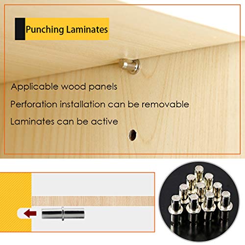 Rustark 110 Pcs 3 Styles Nickel Plated Shelf Pins Bracket Peg Cabinet Furniture Shelf Pins Support Assortment Kit Perfect for Shelf Holes - Image 5