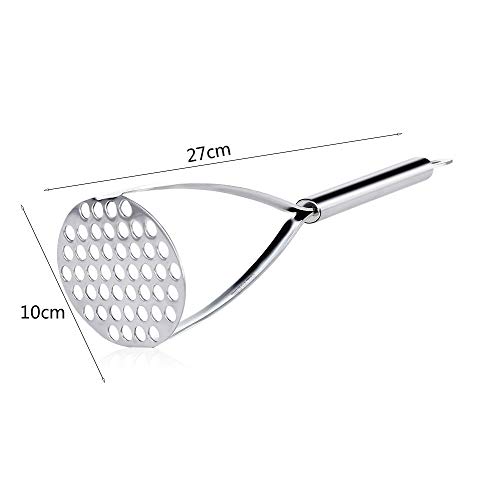 kakamono Potato Masher,Heavy Duty Stainless Steel kitchen Steel Potato Masher,Mashed Potatoes, Vegetables and Fruits. - Image 2
